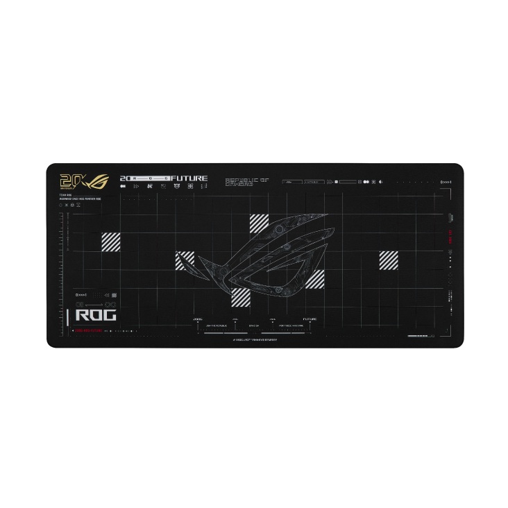 [MIA-ROG-SCABBARD-IIXXL] MIA-ROG-SCABBARD-IIXXL ASUS ROG SCABBARD II XXL Edition 20 Gaming Mouse Pad, Extended Size (900x400mm) Water/Oil/Dust Repellent, Anti-Fray, Soft Cloth Surface