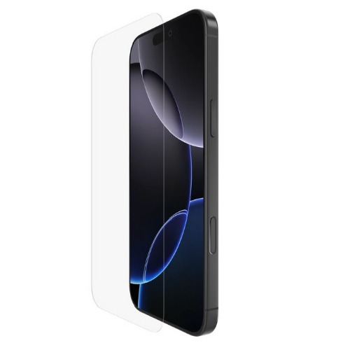 MPA-OVA160FQ Belkin ScreenForce Tempered Glass Treated Screen Protector for Apple iPhone 16 Pro Max - Clear (OVA160fq),Scratch Resistant, 2 Years Warranty