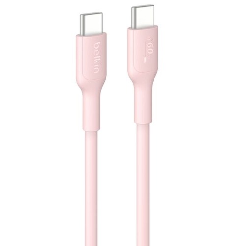 [MPA-CAB023FQ1MPK] MPA-CAB023FQ1MPK Belkin BoostCharge USB-C to USB-C Cable (1M) - Pink (CAB023fq1MPK), 3A/60W, 480Mbps, 300K+ Bends, Apple, Samsung, USB-IF Certified, 2 Years Warranty