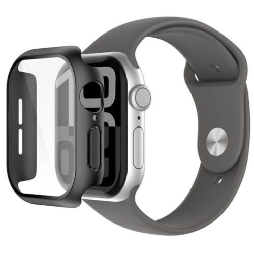 [MPA-OWA002FQBK] MPA-OWA002FQBK Belkin ScreenForce TemperedCurve 2-in-1 Treated Screen Protector + Bumper for Apple Watch Series 10 (42mm) - Black(OWA002fqBK), 2 Years Warranty