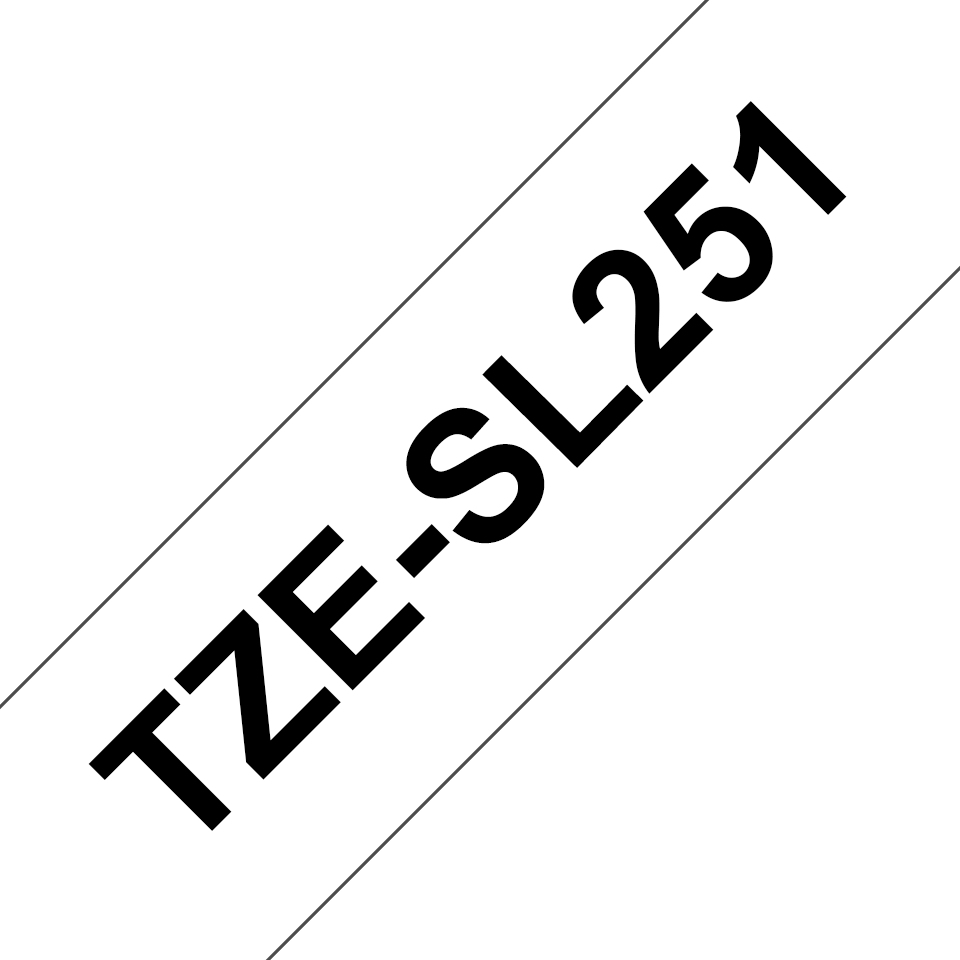 [COB-TZE-SL251] COB-TZE-SL251 Brother 24MM BLACK ON WHITE SELF LAMINATING TAPES (complatible with PT-E550WVP/E560BTVP/PT-D800W/PT-P750W/P900W/P950NW)