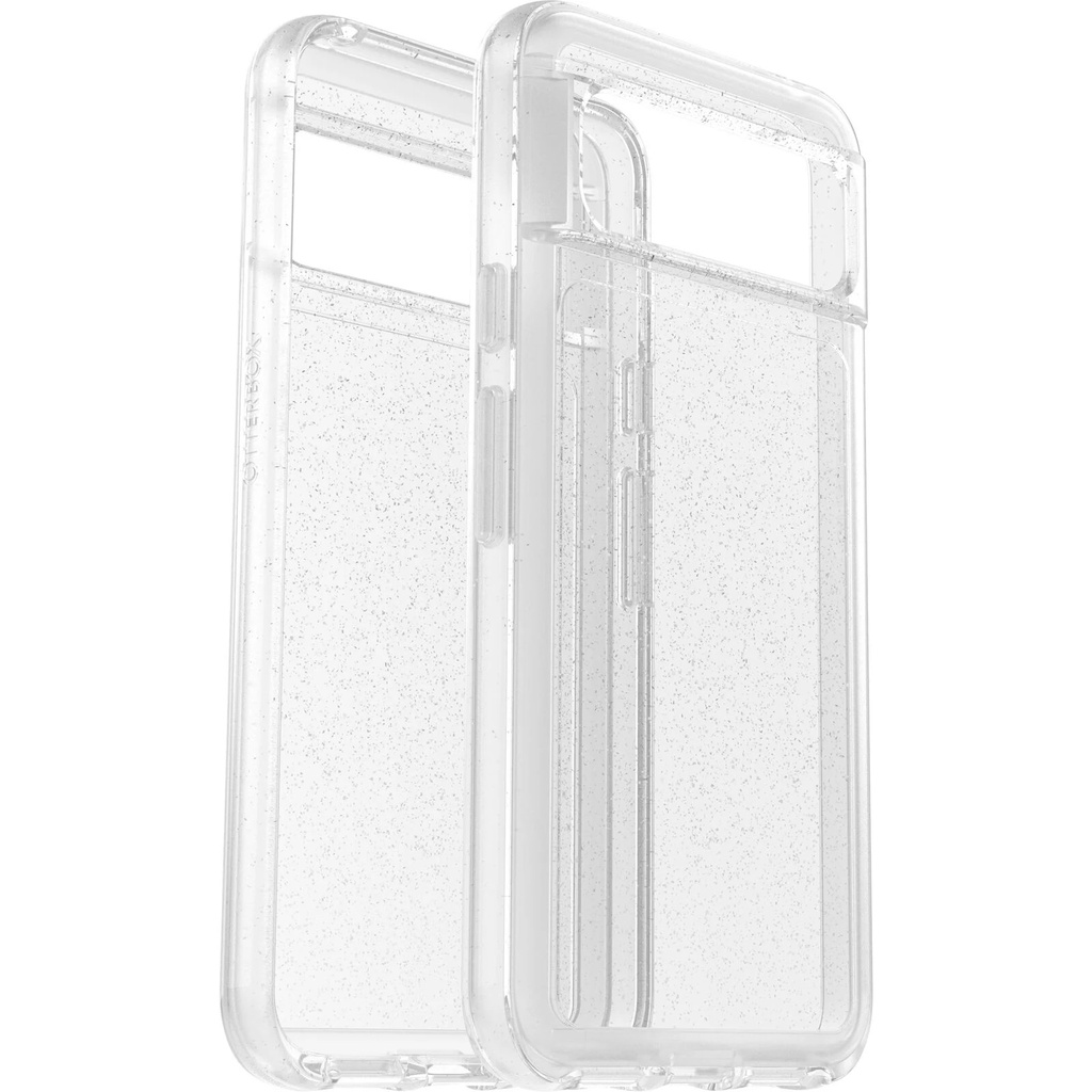 OtterBox Symmetry Clear Google Pixel 8 (6.2") Case Stardust (Clear Glitter) - (77-94213), DROP+ 3X Military Standard, Raised Edges, 7 Years Warranty