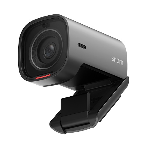 IPS-V420 Snom V420 4K webcam, 8MP sensor, 4K@30fps, beamforming microphone array, 3 microphones, USB-C, Zoom, Teams, Webex, Google Meet compatible
