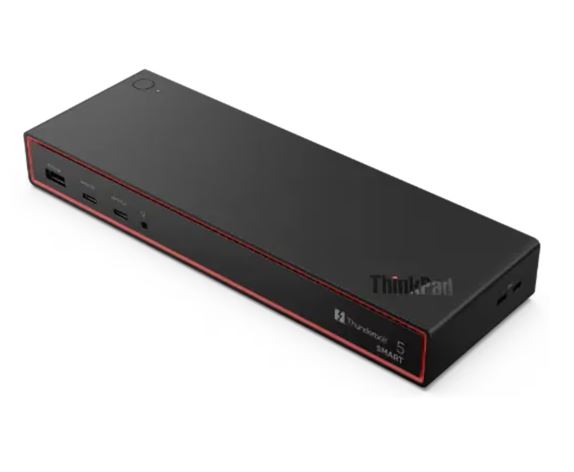 NAL-DOCKTB5 LENOVO ThinkPad Thunderbolt 5 Smart Dock 7500 - 180W PD 2xThunderbolt 5 2xUSB-C 1xHDMI 2xDP 3xUSB-A 1x2.5Gb LAN Audio Jack Supports 5 displays
