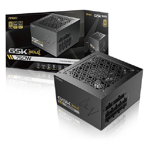 [PSA-GSK750-V2] PSA-GSK750-V2 Antec GSK750 V2 80+ Gold Fully Modular, 750W, ATX 3.1, 140×150×86mm, 120mm fan, PCIE 5.1, 12VHPWR, OCP/OVP/UVP/SCP/OPP/OTP, 7Y warranty