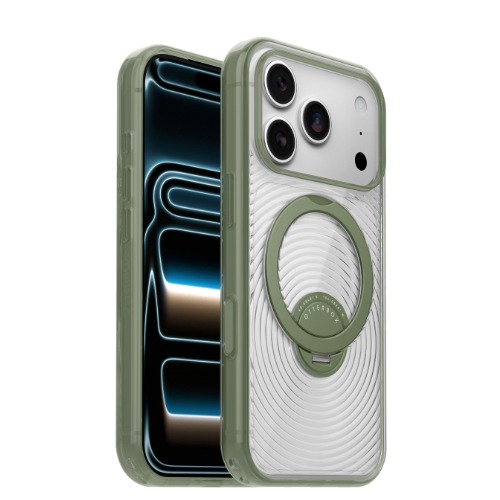 MPA-77-001215 OtterBox Symmetry Stand MagSafe Apple iPhone 18 Pro / iPhone 17 Pro (6.3') Case (Clear/Green) - (77-001215), Camera Control,7 Years Warranty