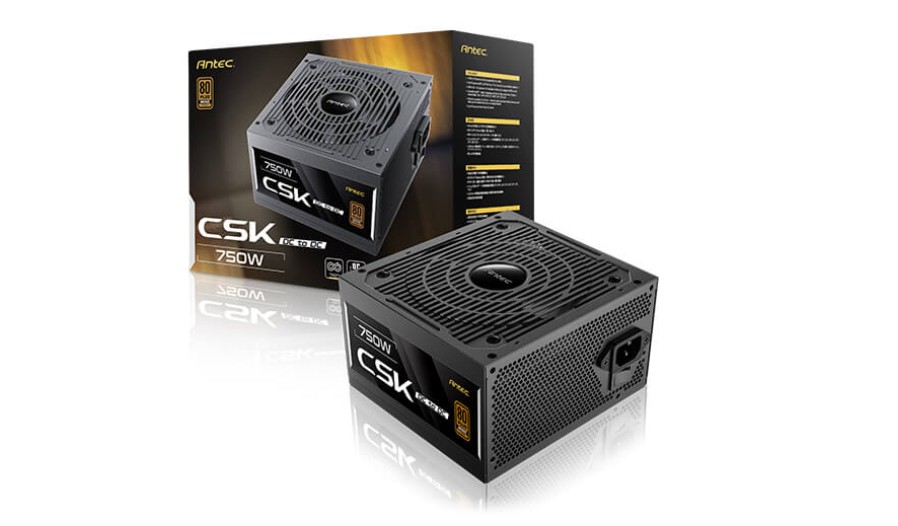 [PSA-CSK750DC] PSA-CSK750DC Antec CSK750DC 80+ Bronze, PCIE 5.1, Continuous Power, DC to DC, Flat Cables, 5Yrs Wty. CircuitShield Protections, Thermal,Reliable Value Power Supply