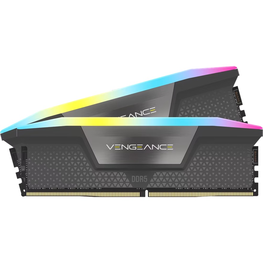 MECMD5-32GX5M2D6000Z38 Corsair Vengeance RGB 32GB (2x16GB) DDR5 DRAM Up To 6000MT/s CL38 Memory Kit — GREY