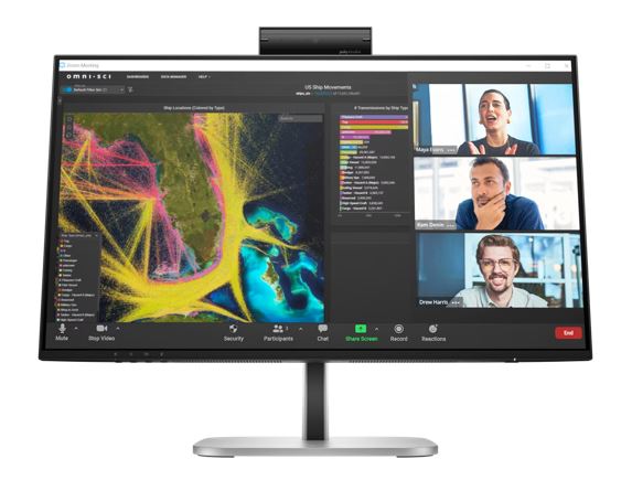 MNHP-524PM HP Series 5 Pro 524PM 24' 100Hz FHD IPS Monitor Anti-Glare 1920x1080 16:9 5ms Height Adjustment Tilt Swivel Pivot DP HDMI USB-C VESA 3yrs