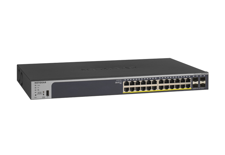 [GS728TP-200AJS] GS728TP-200AJS NETGEAR 24-Port 190W Gigabit PoE+ Ethernet Smart Managed Pro Switch with 4 SFP Ports (GS728TPv2)