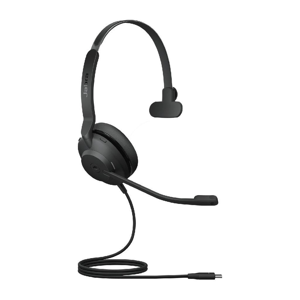 Jabra Evolve2 30 SE Wired USB-C MS Mono Headset, Lightweight  Durable, Noise Isolating Ear Cushions, 2-Mic Technology, 2Yr Warranty, Plug-and-play