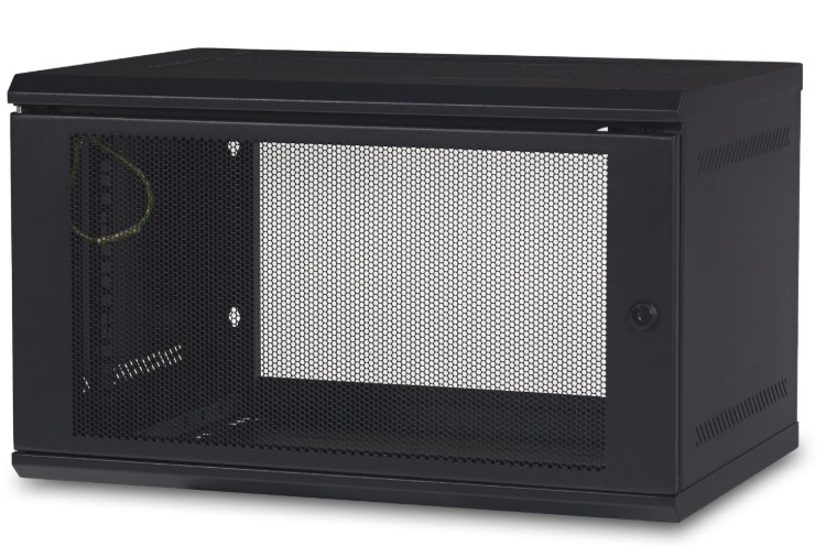 UPAPC-AR106 APC NetShelter 6U Wallmount Rack Enclosure Cabinet, Single Hinged, Switch Depth, Unassembled