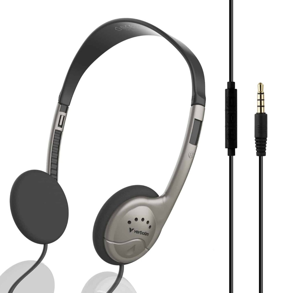 SPV-66332 Verbatim Verbatim Multimedia Headset Inline Mic Headset