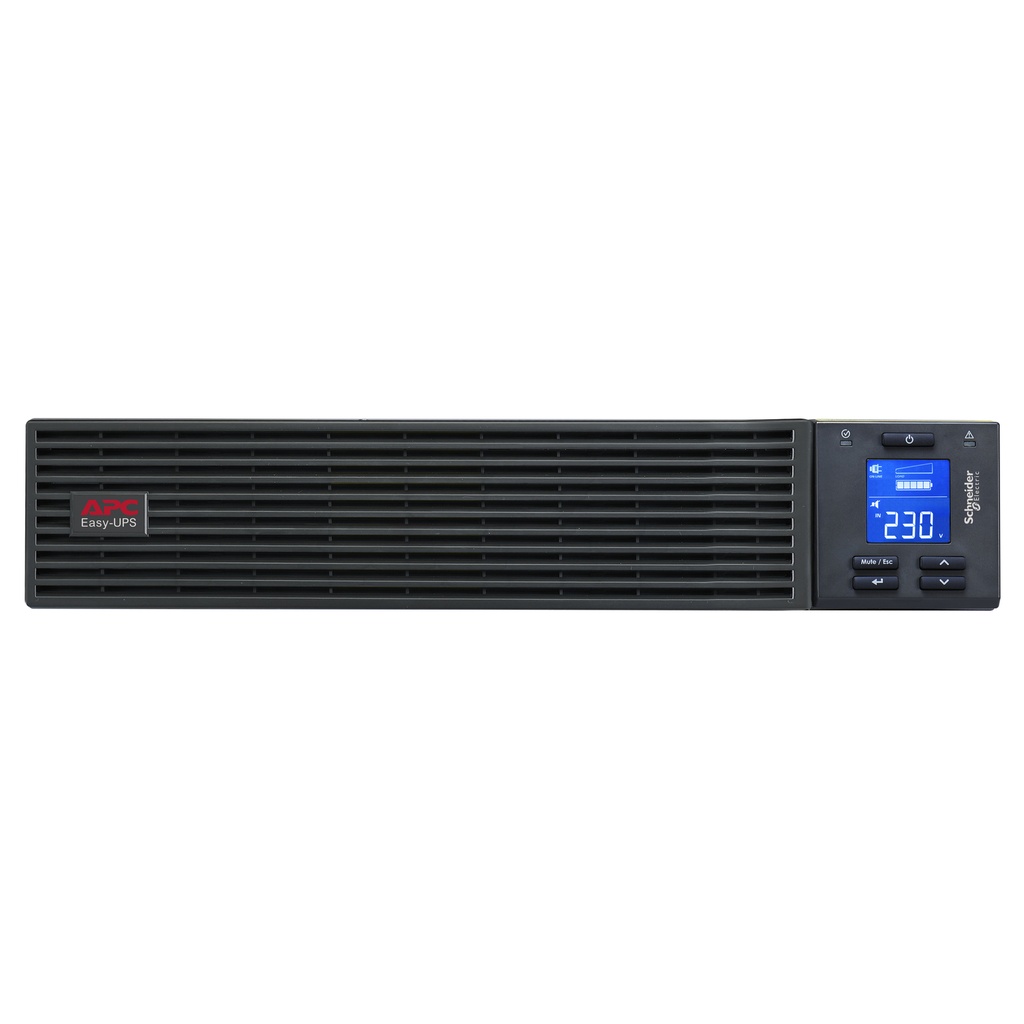 UPAPC-SRVPM6KRIL APC Easy UPS On-Line, 6kVA/6kW, Rackmount 2U, 230V, 1x Hard wire 3-wire(1P+N+E) outlet, Intelligent Slot, Extended runtime, No battery, W/O rail kit