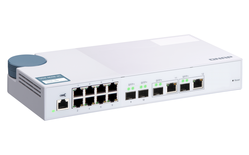 [QSW-M408-2C] QSW-M408-2C, 8 port 1Gbps, 2 port 10G SFP+/ NBASE-T Combo, 2 port 10G SFP+, web management switch