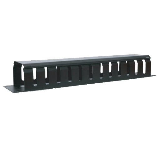 LDR 1U 19" Cable Management Rail 24 Slot Shallow (Plastic) - 1U