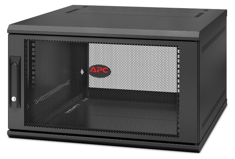 UPAPC-AR106SH6 APC NetShelter 6U Wallmount Rack Enclosure Cabinet Single Hinged Server Depth