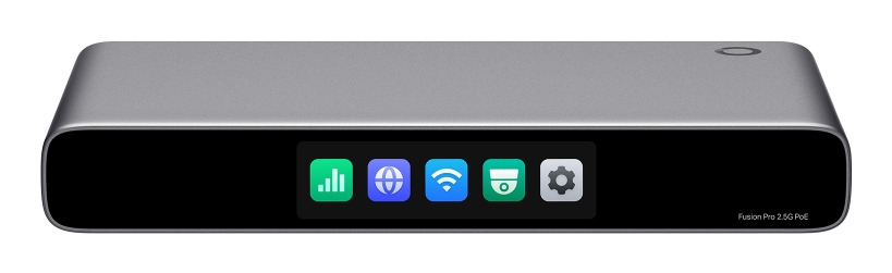 NWTL-FUSION-PRO-2.5G-POE TP-Link Omada Fusion Pro 2.5G PoE Gateway, Built-in Controller & VMS, 9x 2.5G Ports, 8x PoE+ 180W, NVMe SSD Tray, Up to 8 WAN, IPS/IDS, Cloud Managed