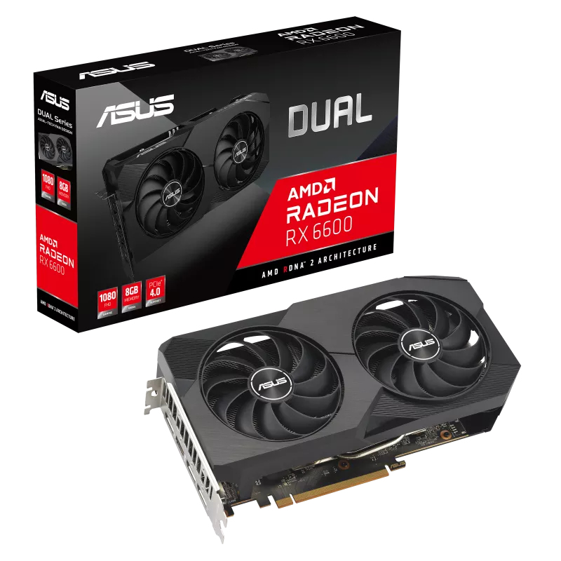 [DUAL-RX6600-8G-V2] DUAL-RX6600-8G-V2 ASUS , 8G GDDR6X, DP, HDMI