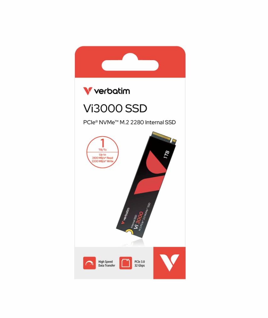 HBV-49375-1TB Verbatim 49375 - Vi3000 NVMe M.2 Internal SSD 1TB