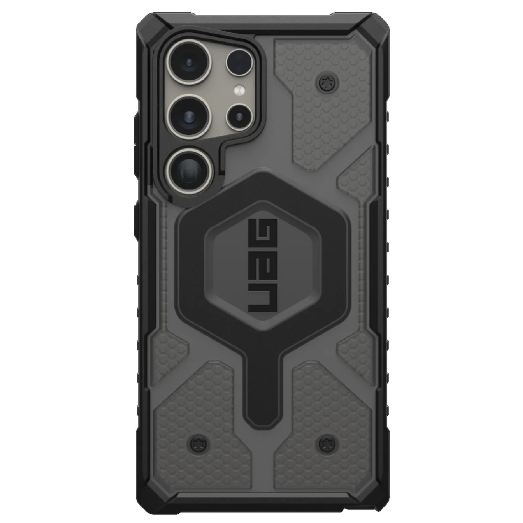 UAG Pathfinder Clear Pro Magnetic Samsung Galaxy S24 Ultra 5G (6.8") Rugged Case - Ash (214427113131), 18ft. Drop Protection (5.4M), 10 Years Warranty