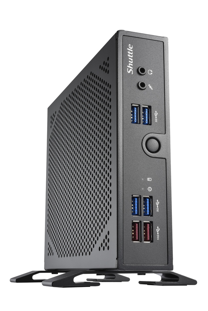 SYS-DS50U-U300-D Shuttle Processor U300, 2x DDR5, 2x M.2 2280, HDMI, DP, VGA, COM, 2 x LAN, (5G LTE optional), 90W, fanless, 12V optional