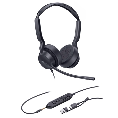 [IPY-UH42SE-D-CA] IPY-UH42SE-D-CA Yealink UH42SE Dual USB-C/A, Noise-Canceling Microphone, Leather Ear Cushions Control