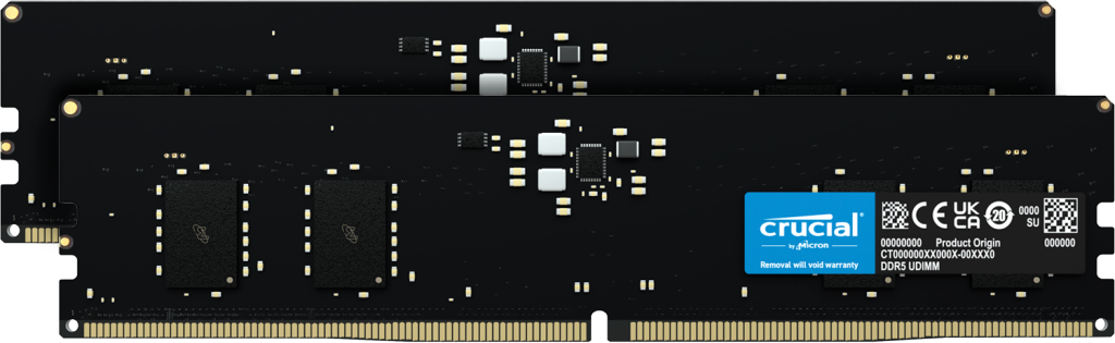 [CT2K8G48C40U5] CT2K8G48C40U5 16GB (2x8GB) DDR5 UDIMM 4800MHz CL40 Desktop PC Memory
