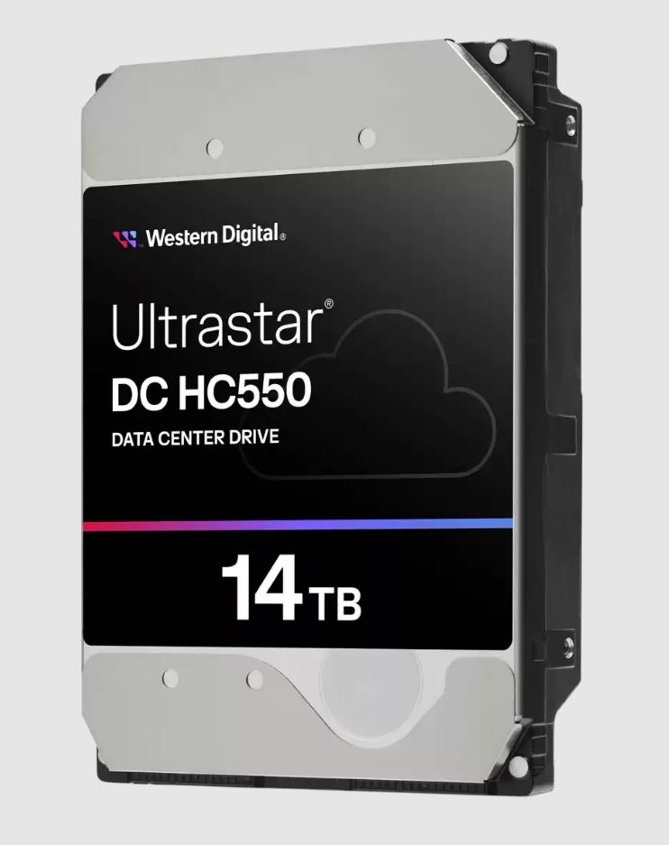 Western Digital WD Ultrastar DC HC550 14TB 3.5" SATA  512MB 7200RPM EAMR SE 5yrs Warranty-WUH721814ALE6L4
