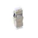 [015.002.0077] 015.002.0077 LC OM1 Multimode Through Coupler Flangeless Duplex | Beige