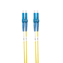 [FL.OS2LCLC50M] FL.OS2LCLC50M 50m LC-LC OS1 / OS2 Singlemode Fibre Optic Cable: Yellow