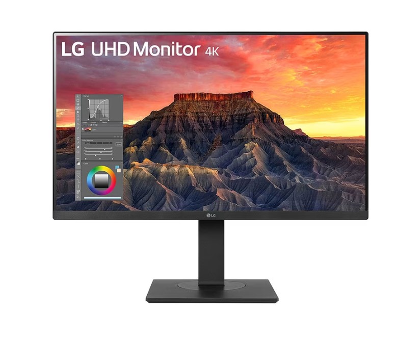 LG 27" IPS 5ms 4K UHD HDR400 FreeSync 3-Side Borderless Monitor w/ArcLine HAS - HDMI,DP, USB-C x1 ,USB3 x2 Speaker, VESA 100mm, Height Adjustable
