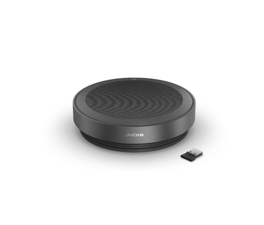 Jabra Speak2 75 w. Link 380a MS USB-A Link-USB-A and USB-C Integrated Cable USB  Bluetooth Speakerphone, 32 Hours of Wireless Use