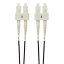 [FL.OM4SCSC05MBL] FL.OM4SCSC05MBL 0.5m SC-SC OM4 Multimode Fibre Optic Patch Cable: Black