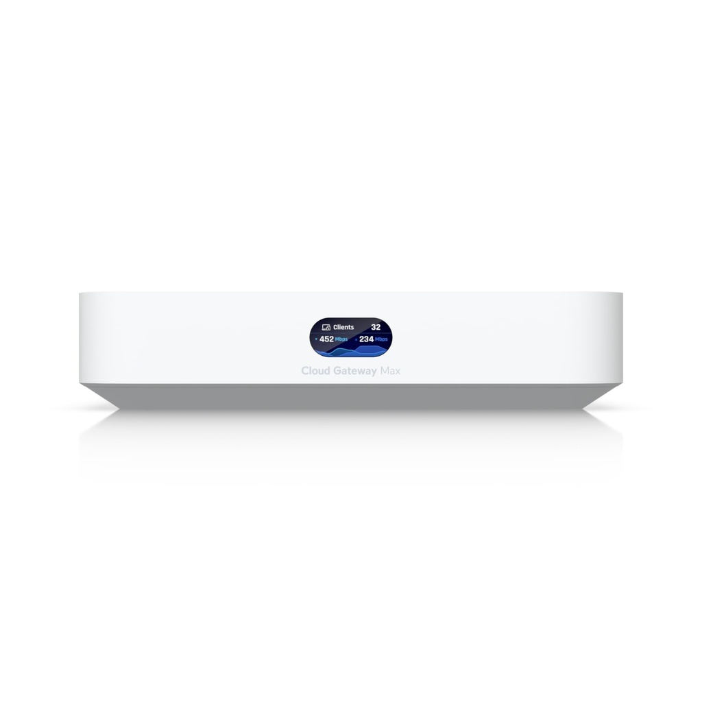 Ubiquiti Cloud Gateway Max, Compact 2.5G With 30+ UniFi device/300+ Client Support, 1.5 Gbps IPS Routing, 512GB NVMe SSD Included, 2 Yr Warr