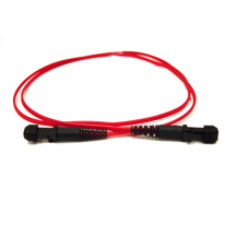 [FL.OM1MTRJMTRJ1MR] FL.OM1MTRJMTRJ1MR 1m MTRJ-MTRJ OM1 Multimode Fibre Optic Duplex LSZH Patch Lead : 2mm Oversleeving | RED