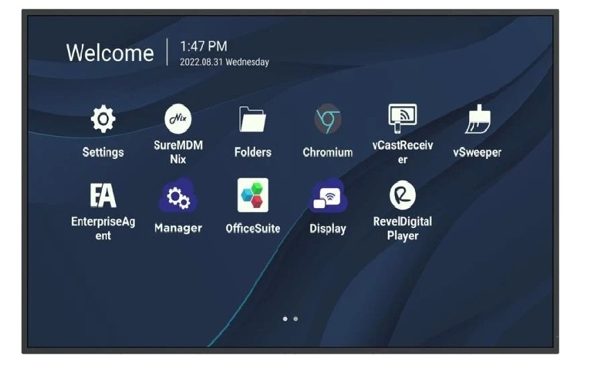 ViewSonic 43" 4K Commercial Display. 24/7 playback, USB-C 65w, 24/7 Wireless Presentation Play, Remote Device Management with myViewBoard. 3Yrs AR