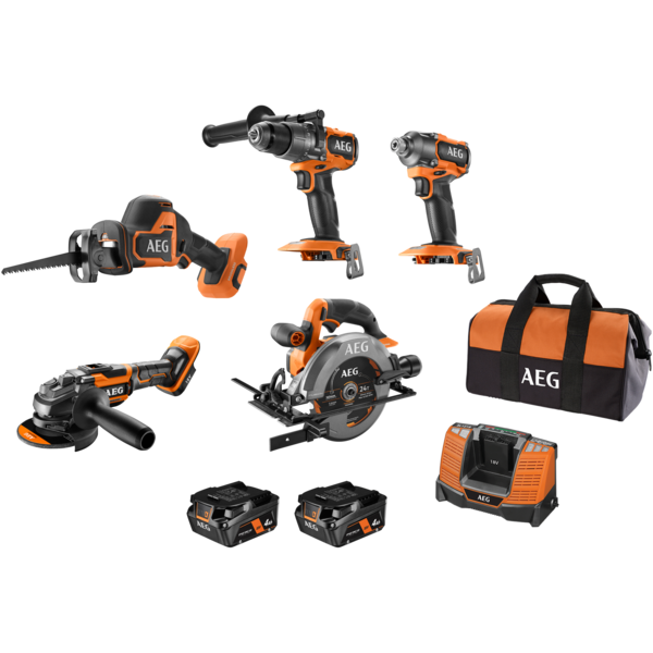 A18XB5B142B 18V FUSION/Brushless 5-Piece 4.0Ah Kit