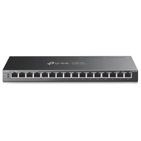 [TL-SG116P] TL-SG116P TP-Link   | 16-Port Gigabit Desktop Switch with 16-Port PoE+