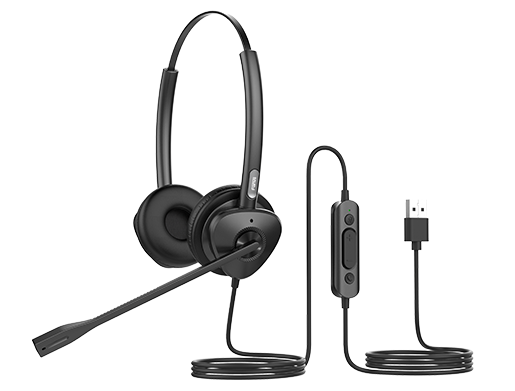 [HT302U] HT302U Fanvil HT302-U USB Stereo Headset - Over the head design, perfect for any small office or home office (SOHO) or call center staff - USB Connection