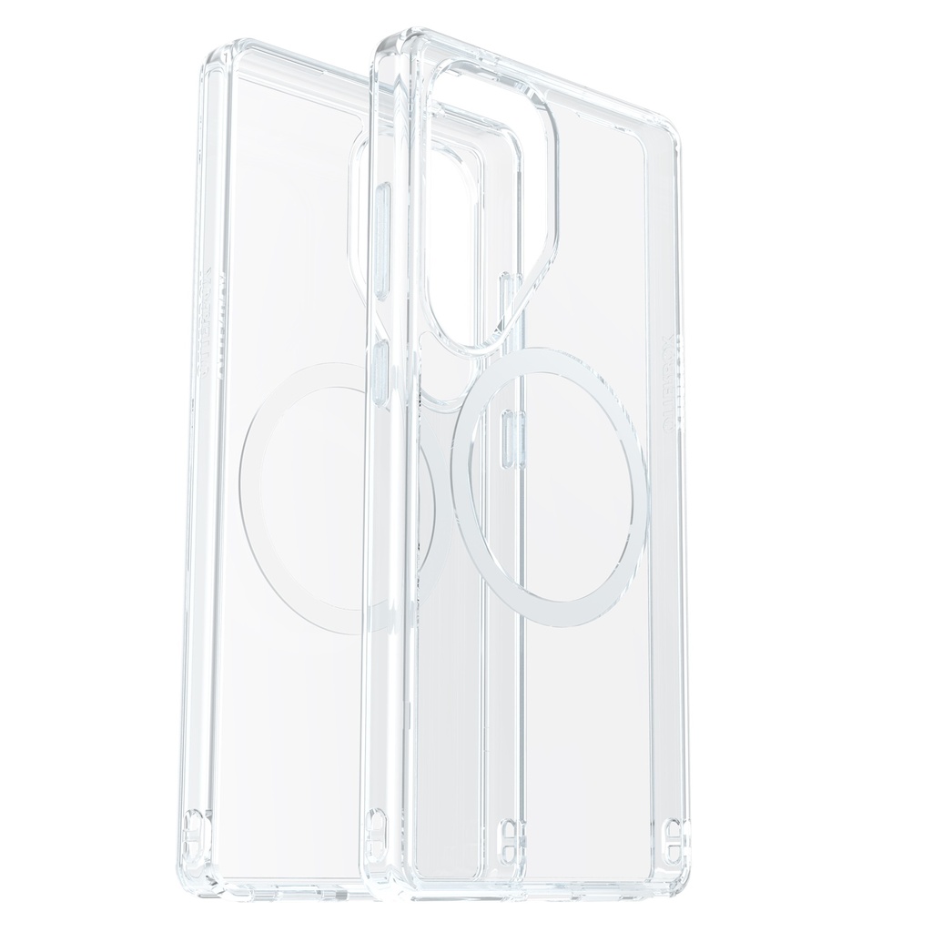 OtterBox Symmetry Clear Magnets Samsung Galaxy S25 Ultra 5G (6.9") Case Clear - (77-97520), DROP+ 3X Military Standard,Integrated Grip,7 Years Warrant