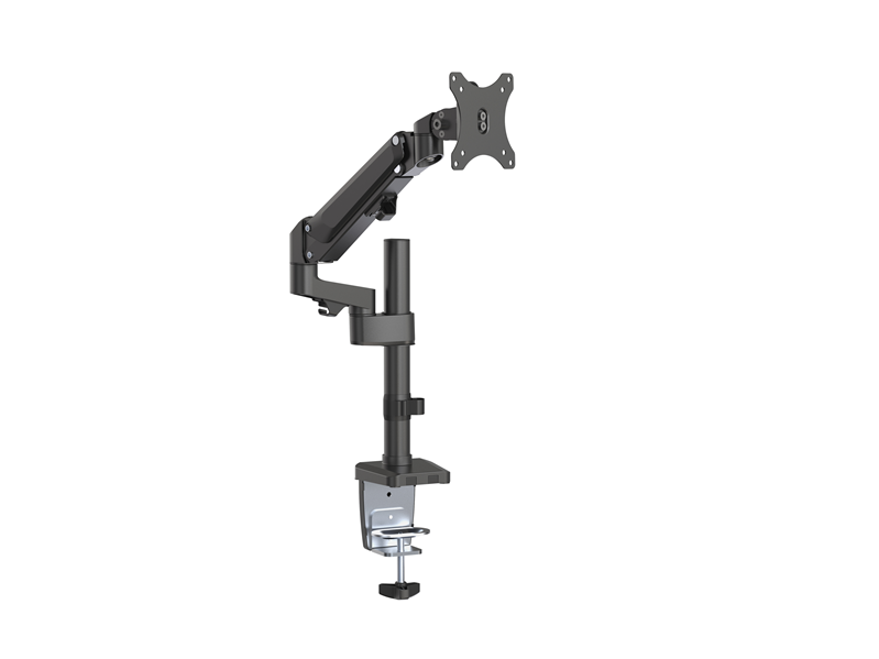 6956745161749 Brateck Single Monitor Heavy-Duty Aluminum Gas Spring Monitor Arm Fit Most 17" - 35" Monitors Up to12kg per screen VESA 75x75/100x100