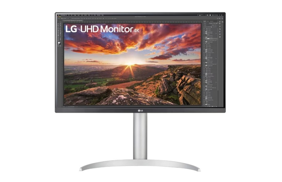LG 27" IPS 5ms 4K UHD HDR400 FreeSync, Borderless Monitor w/ArcLine HAS - HDMI,DP, USB Type-C, Speaker, VESA 100, Height Adjust, Business Monitor
