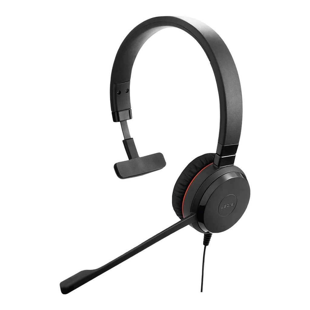 Jabra Evolve 30 II MS Mono Headset, Noise-Cancelling Microphone, Plug-and-play Setup, 2ys Warranty, Call Management, All Day Comfort, 3.5mm Jack