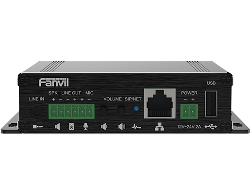 [IPF-PA3] IPF-PA3 Fanvil PA3 Video Intercom  Paging Gateway, 2 SIP Lines, 1 Speaker interface and 1 microphone interface, Support USB or TF Card, Support POE