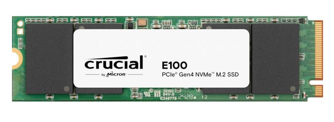 Crucial E100 480GB Gen4 NVMe SSD 4700/2500 MB/s R/W 100TBW 350K/460K IOPS 1.5M hrs MTTF M.2 PCIe4 3yrs <500GB ~Crucial P3 Plus