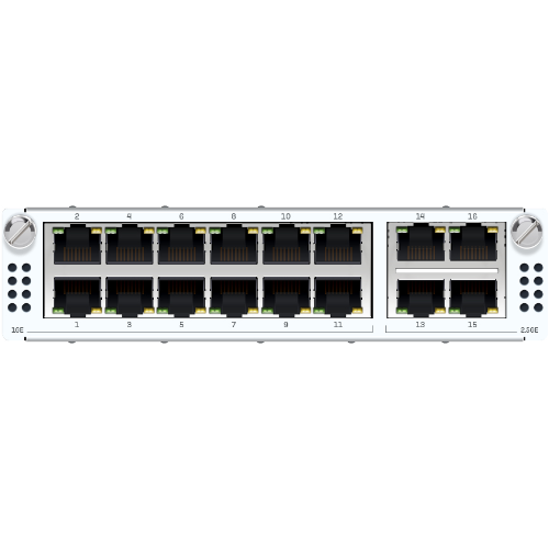 [NSO-XSAZTCHC4] NSO-XSAZTCHC4 Sophos 4 port 2.5GbE copper + 12 port GbE High-density Flexi Port module (for XGS 5500/6500/7500/8500 models only)