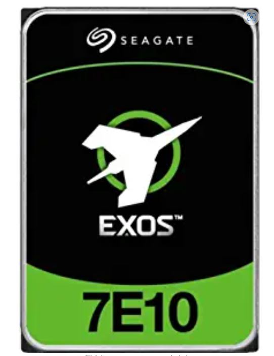 Seagate 8TB 3.5" SATA EXOS 512E Enterprise Capacity 512E Internal, 6Gb/s, 7200RPM, 5 Years Warranty