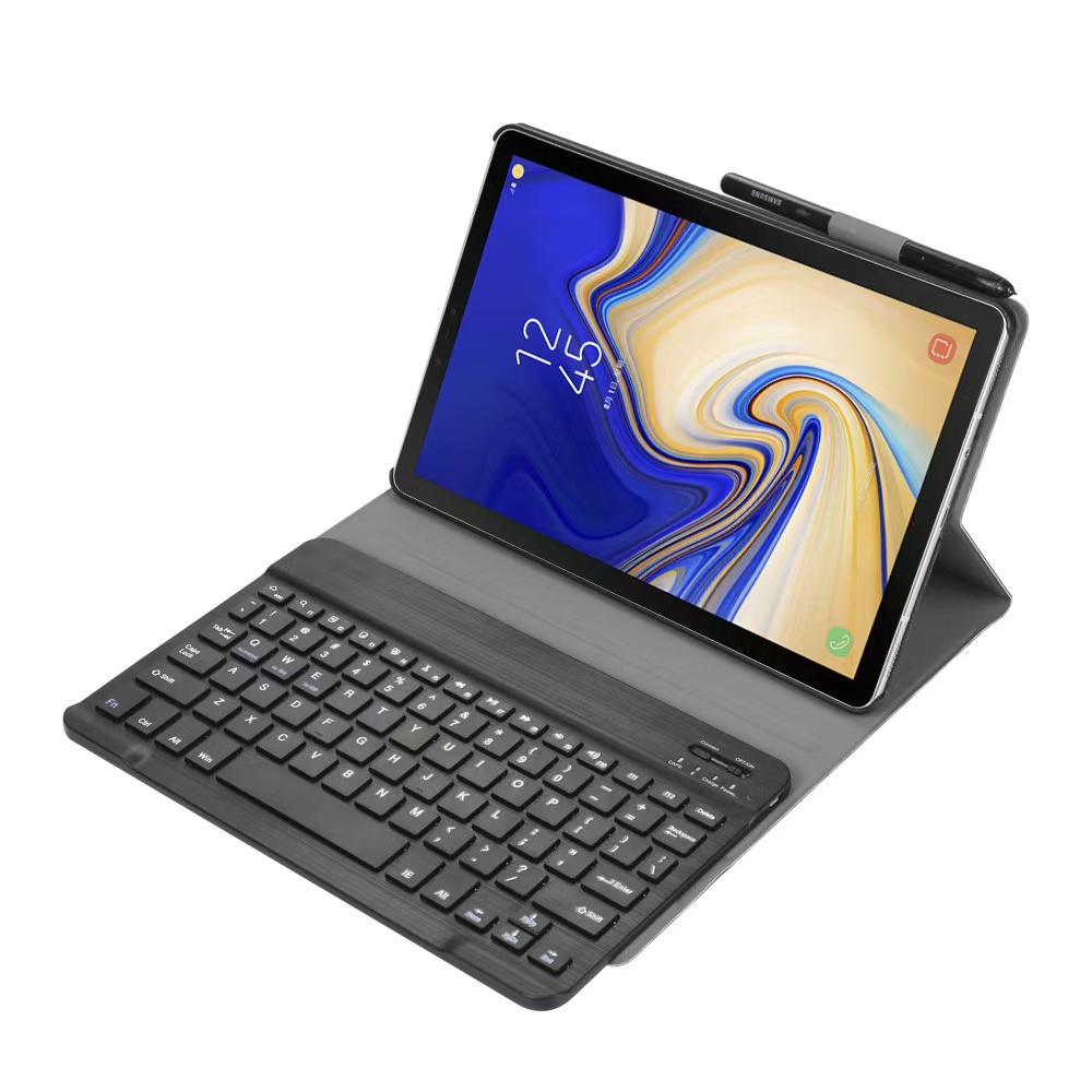 Pisen Lenovo Tab M11 (11") Keyboard Case Black - (KBCBLTM11), Magnetic, PU Leather Covering, Front  Rear Facing Camera Holes