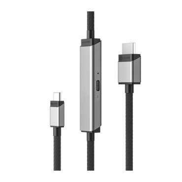 [ULCHDPD01-SGR] ULCHDPD01-SGR ALOGIC Ultra USB-C to HDMI with 100W PD Cable - Male to Male - 1m